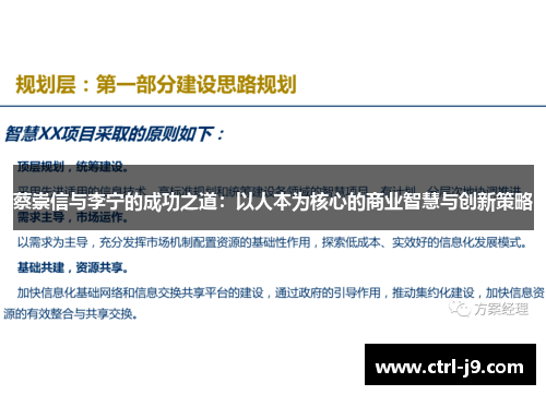 蔡崇信与李宁的成功之道：以人本为核心的商业智慧与创新策略